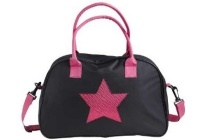 tas canvas star zwart