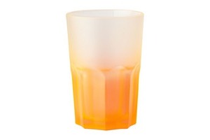 glas in neonkleur 40ml oranje