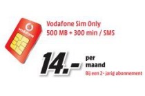 vodafone sim only 500mb 300 min sms