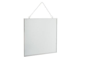 spiegel aan ketting 30 x 30 cm