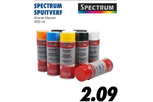 Onzuiver Verantwoordelijk persoon redactioneel Spectrum Spuitverf Acryl, diverse kleuren voor €2,09 - Beste.nl