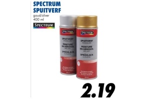 spectrum spuitverf acryl goud en amp zilver