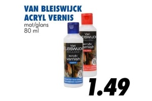 van bleiswijck acryl vernis