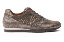 trendy gabor sneaker met crocoprint en studs