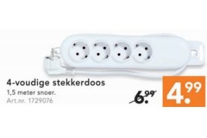 2 weg stekker plat