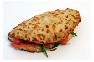 calzonebroodje met zalm