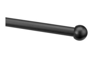 gordijnstang verstelbaar zwart 130 240 cm