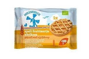 molenaartje spelt fruittaartje abrikoos