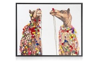 schilderij dubai camels