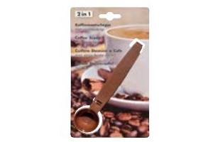 koffiemaatschepje en zakafsluiter in en eacute en eacute n