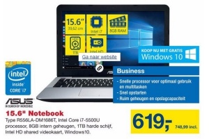 asus 15 6 notebook type r556la dm1686t