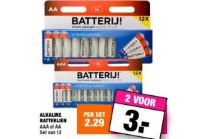 alkaline batterijen