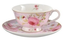kop en schotel sweet roses 20 cl