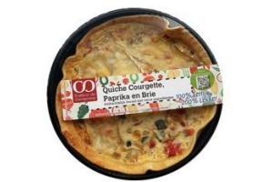 quiche courgette paprika brie