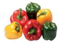 paprika rood geel en groen