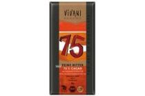 vivani chocolade puur 75