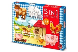 5 in 1 kiddy puzzels