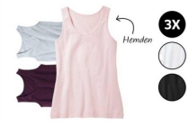 3 dameshemden