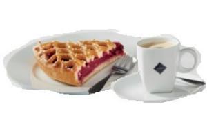 koffie met een punt kersenvlaai