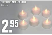 theelichten met led lamp