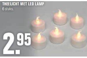 theelichten met led lamp