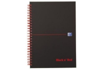 oxford notitieboek black n red