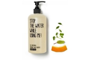 stop the water while using me all natural orange wild herbs douchegel