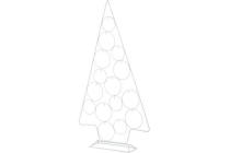 metalen kerstboom wit 77 cm