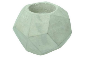 kandelaar cement grijs 10x10x7 5 cm
