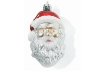 kersthanger kerstman glas 3 stuks