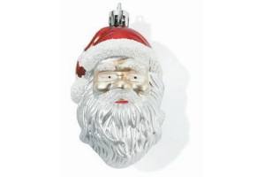 kersthanger kerstman glas 3 stuks