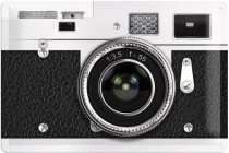 nostalgic art metalen bord retro camera