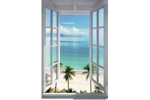 next decopaneel beach window 60x90 cm