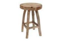 robuuste houten kruk
