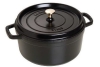 staub ronde stoof braadpan 24 cm zwart