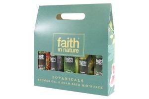 faith in nature botanical mini shower gels en bath foams