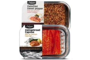 zalmfilet sweet pepper zalmgebraad caprese