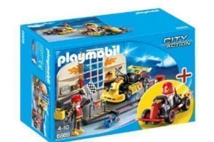 playmobil city action karting garage 6869