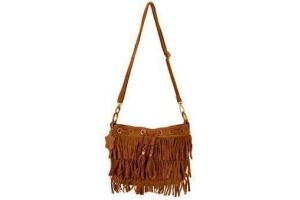 tas met franjes bruin