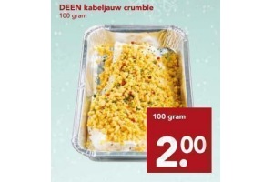 deen kabeljauw crumble