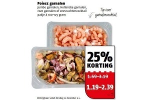 poiesz garnalen pakje en agrave 100 125 gram