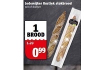 lodewijker rustiek stokbrood wit of donker