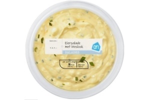 ah scharrelei bieslook salade