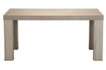 eetkamertafel mick lichtbruin 77 5x164x102 cm