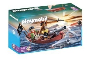 playmobil piratenroeiboot met hamerhaai