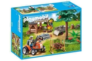 playmobil 6814 houthakker met tractor