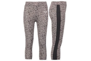 meisjes sportlegging capri grijs