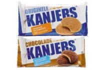 kanjers chocolade caramel en stroopwafels 2 pakken voor en euro 2 49
