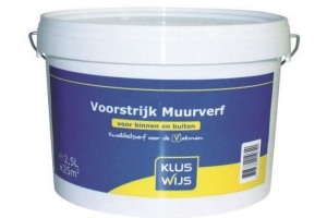 kluswijs voorstrijk muurverf