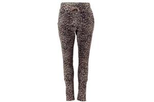 dames broek joggingstof animal print